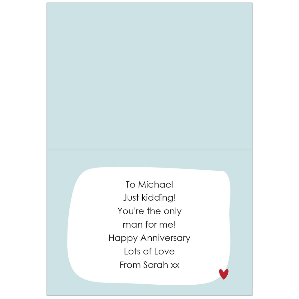 image 1 of Personalised You're My Favourite Husband Card