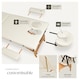 image 3 of Massage Table Daniel - 3-zones, carry bag, head and armrests, 5 cm thick padding | Cream | beige | 1
