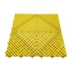 image 2 of Modular Interlocking Ribbed Vented Garage Floor Tiles - Yellow