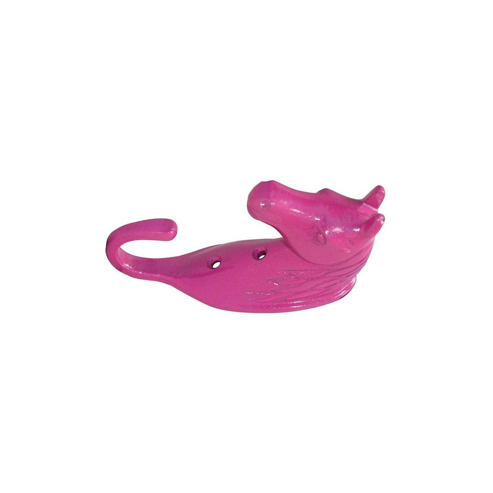 image 1 of Perry Equestrian Horse Head Single Stable/Wall Hook - Pink - One Size