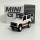 image 1 of Land Rover Defender 90 Wagon White LHD 1:64 Scale Mini GT MGT00378L