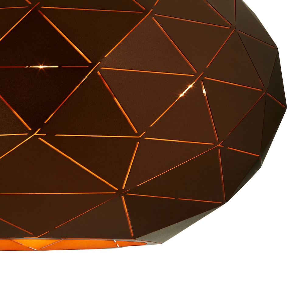 image 1 of Interiors by Premier Large Coffee Finish Pendant Light