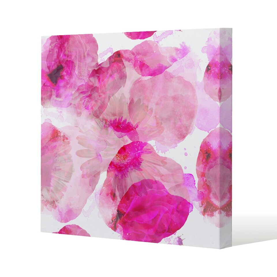 image 1 of Andrew lee Bo Ho in Pink (Canvas Print) 114 x 114 x 4cm