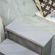 image 6 of PawHut 4 Step Wooden Dog Steps Pet Stairs Cat Ladder for Bed Couch, Grey