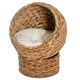 image 9 of PawHut Wicker Cat House, Raised Cat Bed with Cylindrical Base, 50 x 42 x 60 cm