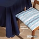 image 5 of Homescapes Navy Blue Tablecloth - 178 x 300 cm Blue