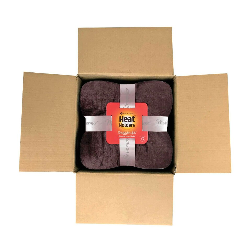 image 1 of Extra Soft Warm Large Luxury Thermal Fleece Throw Blanket - 180 x 200 cm Brown