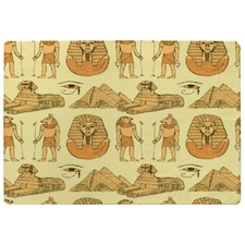 Egyptians & Sphinx (Rug) | Orange | L
