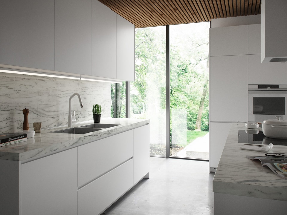 image 1 of Nordlux Renton Indoor Under Cabinet Lighting White Plastic Intergrated LED  35,000hrs - Mains Powered , IP20