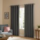 image 2 of furn. The Ultimate Velvet Blackout Eyelet Curtain Pair Charcoal (W)168cmx (D)229cm | Grey | Charcoal | One Size