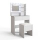 image 1 of Eva LED Dressing Table Set | White | White