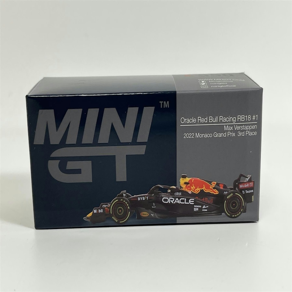 image 1 of Max Verstappen 2022 Monaco Grid Prix RB18 #1 1:64 Mini GT MGT00550L