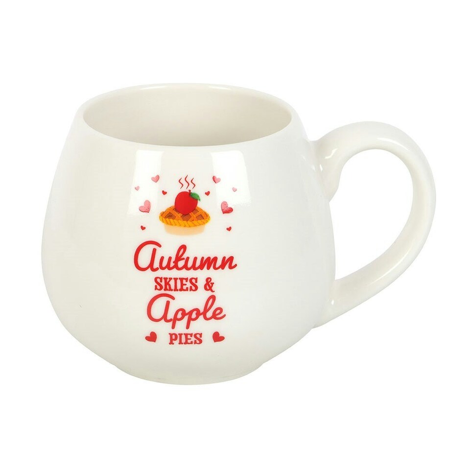 image 1 of Something Different Autumn Skies & Apple Pies Rounded Mug - White - One Size