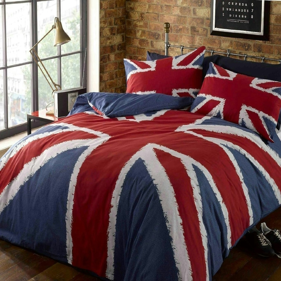 Funky Union Jack Duvet Cover Set - King