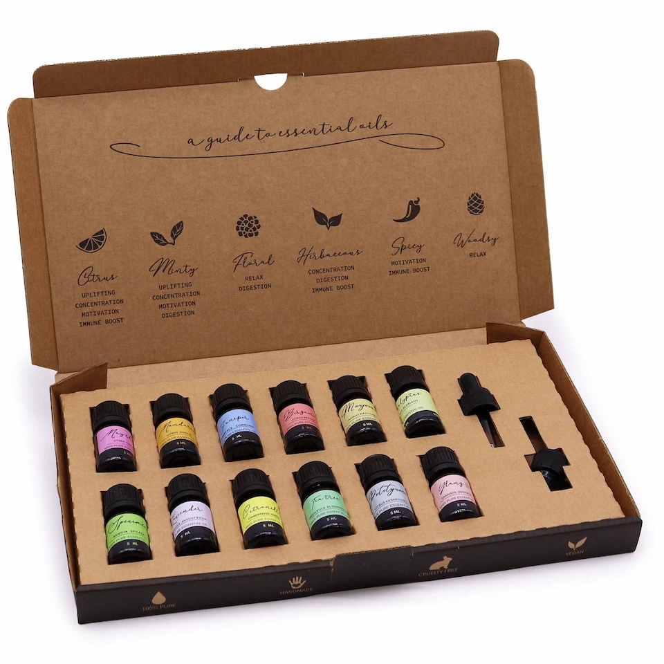 image 1 of Serenityy Aromatherapy Essential Oil Set - 12 x 5ml Spring Collection