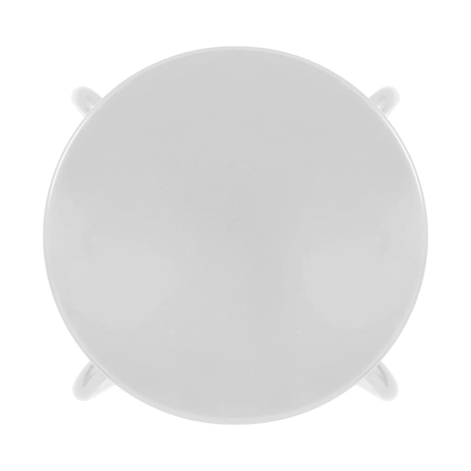image 1 of Harbour Housewares Metal Stacking Stools - Matt White - Pack of 6 White