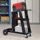 image 2 of DURHAND Welding Cart Welder Trolley Garage for Gas Bottles w  Safety Chain, Wheels, Black