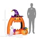 image 7 of Outsunny 4.9FT Tall Halloween Inflatable Pumpkin Archway w/ Cute Ghost