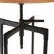 image 4 of Interiors By Premier Industrial Design Ash Veneer Bar Table, Durable Round Bar Table For Livingroom, Functional Wooden Table