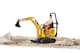 image 4 of Bruder bworld JCB Micro excavator 8010 CTS and construct. worker Tracked Excavator Model