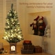 image 6 of HOMCOM 4ft Artificial Christmas Tree with 80 Warm White LED Lights Remote