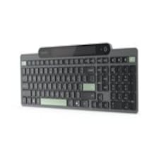 Lenovo - Keyboard - self-charging - wireless - Bluetooth 5.1 - QWERTY - UK - black - brown box