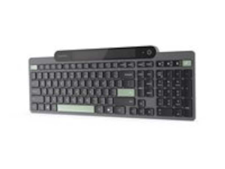 Lenovo - Keyboard - self-charging - wireless - Bluetooth 5.1 - QWERTY - UK - black - brown box