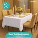 image 6 of Rectangle Crushed Velvet Table Cloth, Washable Table Cover - 70" x 144"