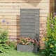 image 6 of Outsunny Raised Garden Bed with Trellis and Drainage Hole, Planter Box Grey