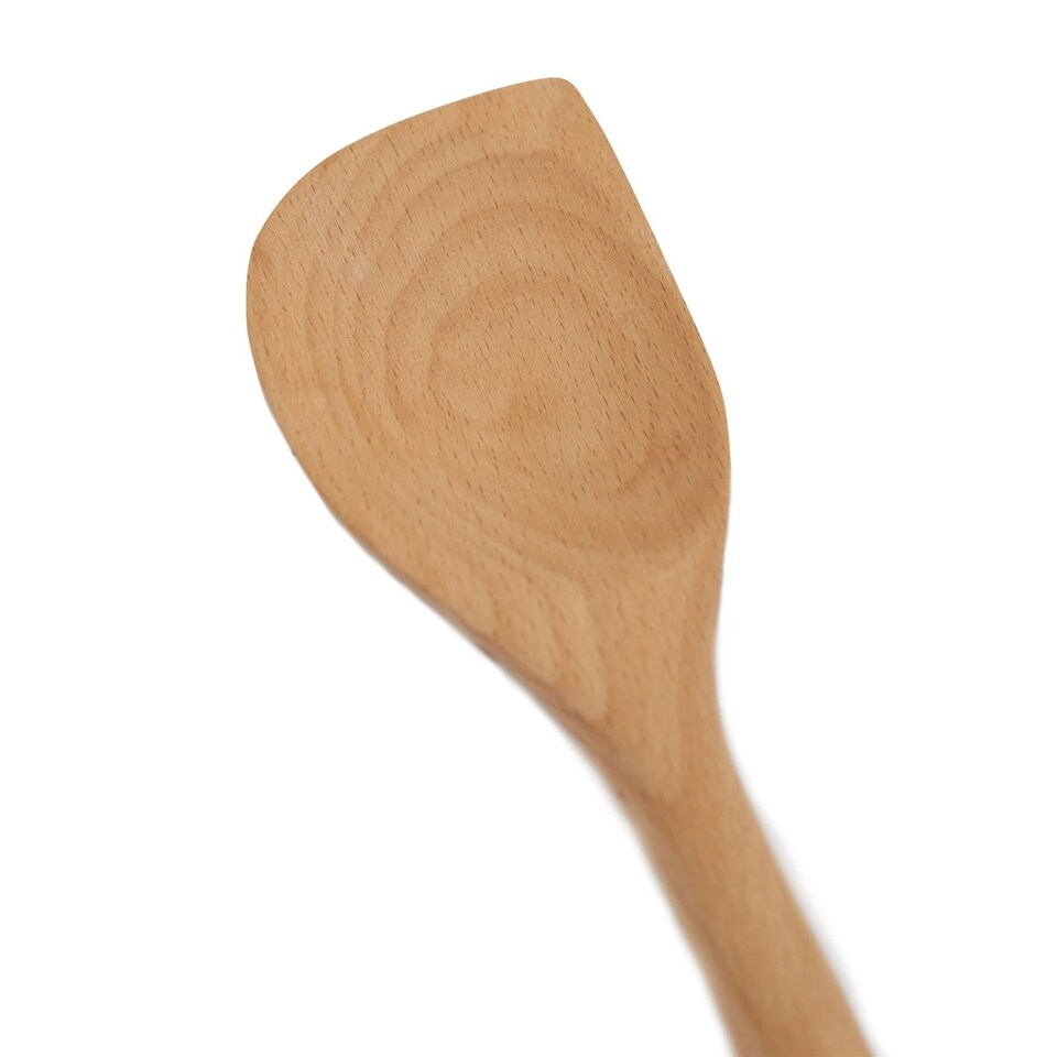 image 1 of Argon Tableware Wooden Scraper Spoons - 30cm - Pack of 3