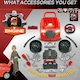 image 10 of HOMCOM Kids Truck Engine Toy Set w/ Horn, Light, Car Key for 3-5 Years Old Red