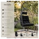 image 2 of Egg Chair Ariane with Swing Seat Frame, Thick Cushions and Protective Cover | Black | black | 1