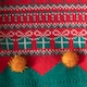 image 7 of Luxury Red and Green Cotton Christmas Beanie Elf Hat