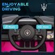 image 6 of AIYAPLAY Maserati GT2 Licensed 12V Electric Ride on Car w/ Remote, Pink