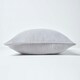 image 2 of Homescapes Cotton Rajput Ribbed Silver Grey Cushion Cover - 60 x 60 cm | Grey | 60 x 60 cm | 1