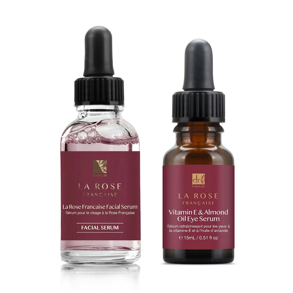 image 1 of Dr Botanicals Anti-Ageing La Rose Française Face Serum & Eye Serum Kit