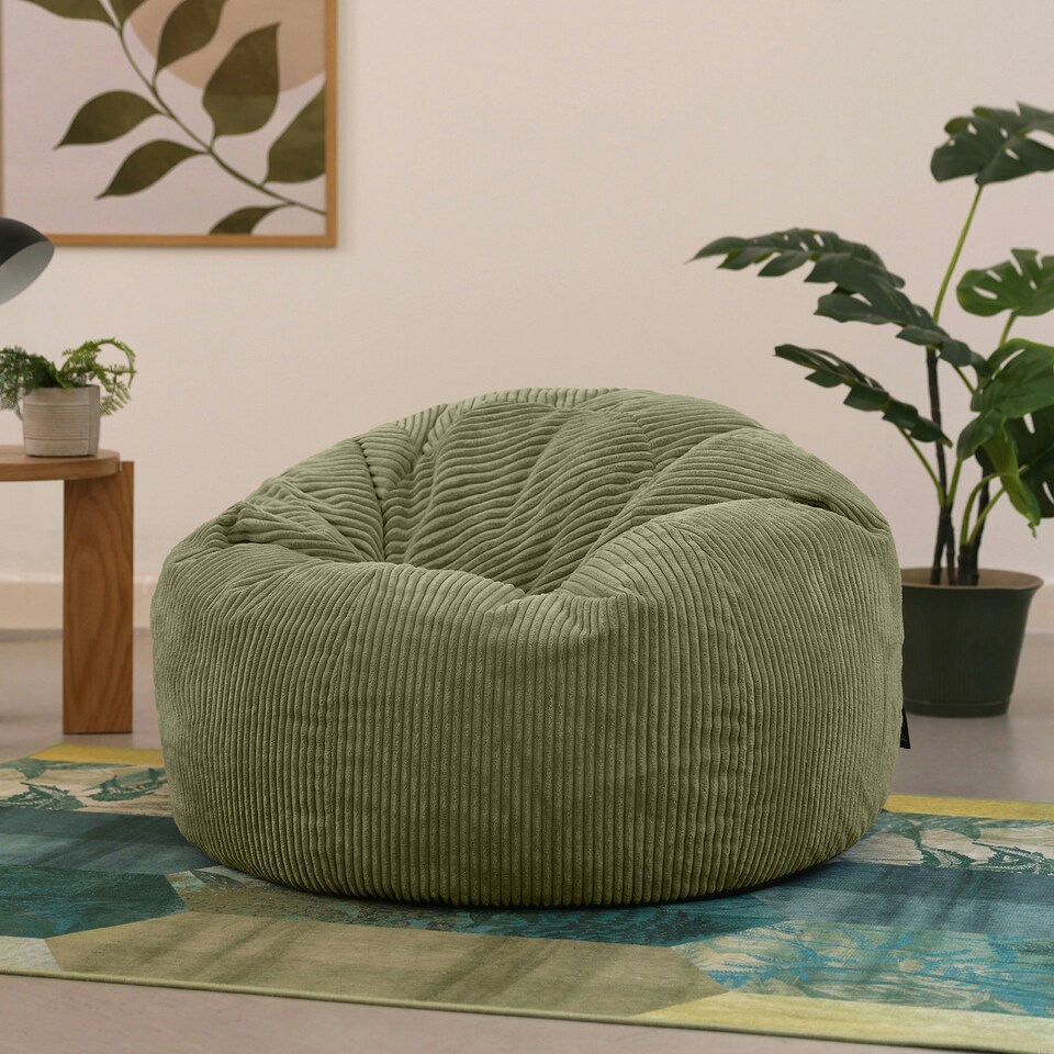 image 1 of icon Kingston Beanbag Corduroy Sage Green Green | Green