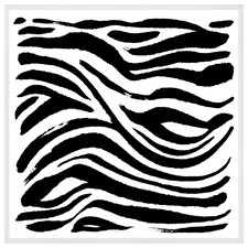Zebra stripes print (Picture Frame) White | L