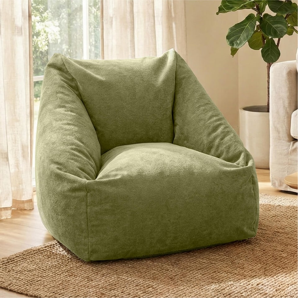 image 1 of rucomfy Indoor Large Snuggle Bean Bag Chair - Adults Plush Velora