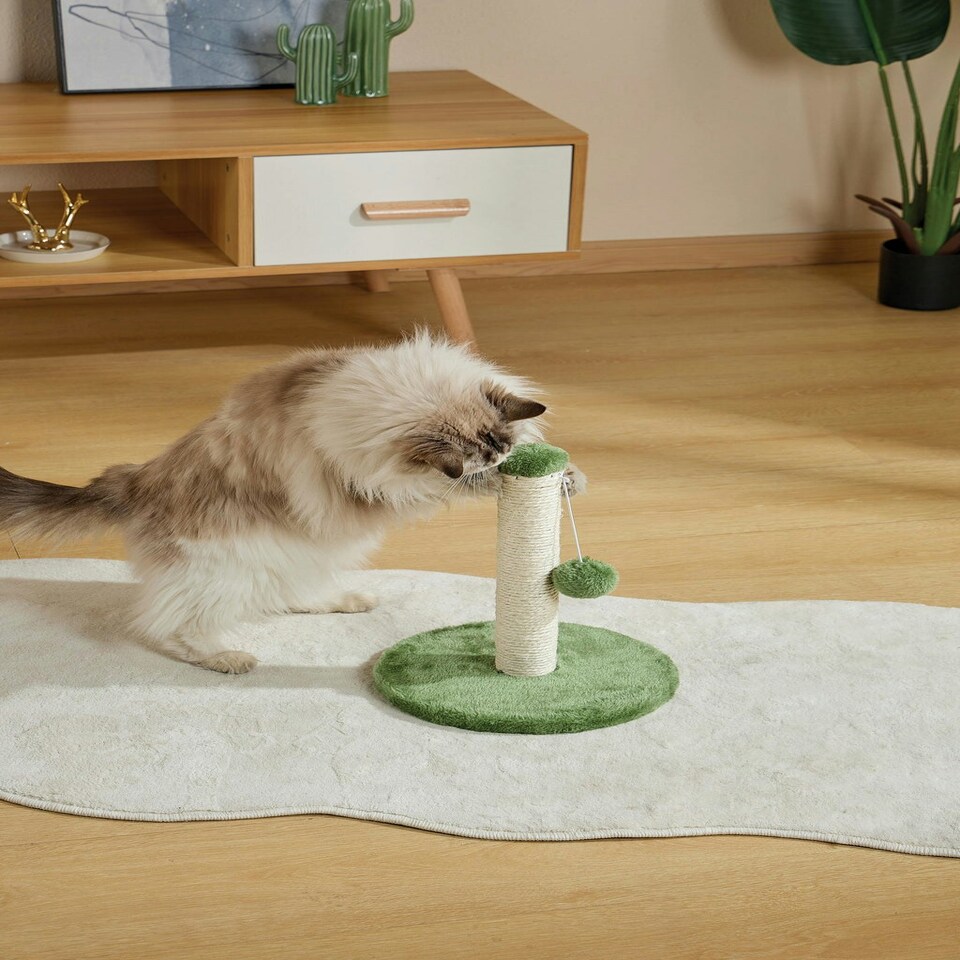 image 1 of M-PETS My First Cat Tree Pompom Green