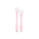 image 2 of Kikka Boo Silicone Spoons With Suction Cup Pink 2Pk
