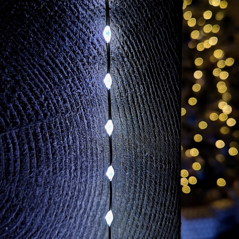 image 1 of 12.8m Compact MicroBrights Christmas Lights with 800 LEDs in White
