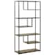 image 1 of HOMCOM Wood Bookshelf Industrial Style 6 Tier Living Room Display Rack Organiser