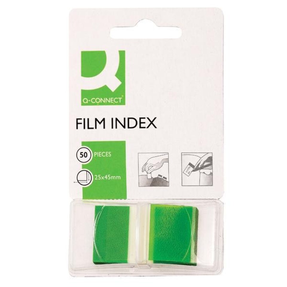 image 1 of Q-Connect Page Marker Green (Pack of 50)