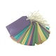 image 2 of Pack of 10 Assorted Pastel Colour 120x60mm Strung Tags