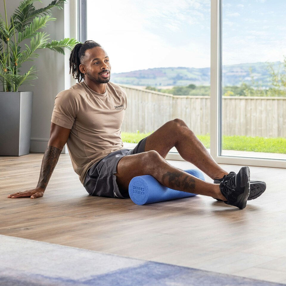 image 1 of 45cm EPE Foam Roller - Blue