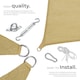 image 3 of Sun Sail Sonny, UV Protected, Water-Resistant and Anti-Tear | Cream | sand | 4 x 6 m | 1
