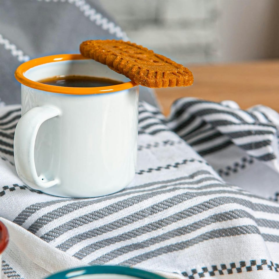 image 1 of Argon Tableware White Enamel Espresso Cups - 130ml - 6 Colours Multi