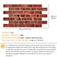 image 2 of NOVECRAFTO Red Brick Effect 3D Wall Panels (96cm x 48cm) DIY PVC Plastic Cladding Panels