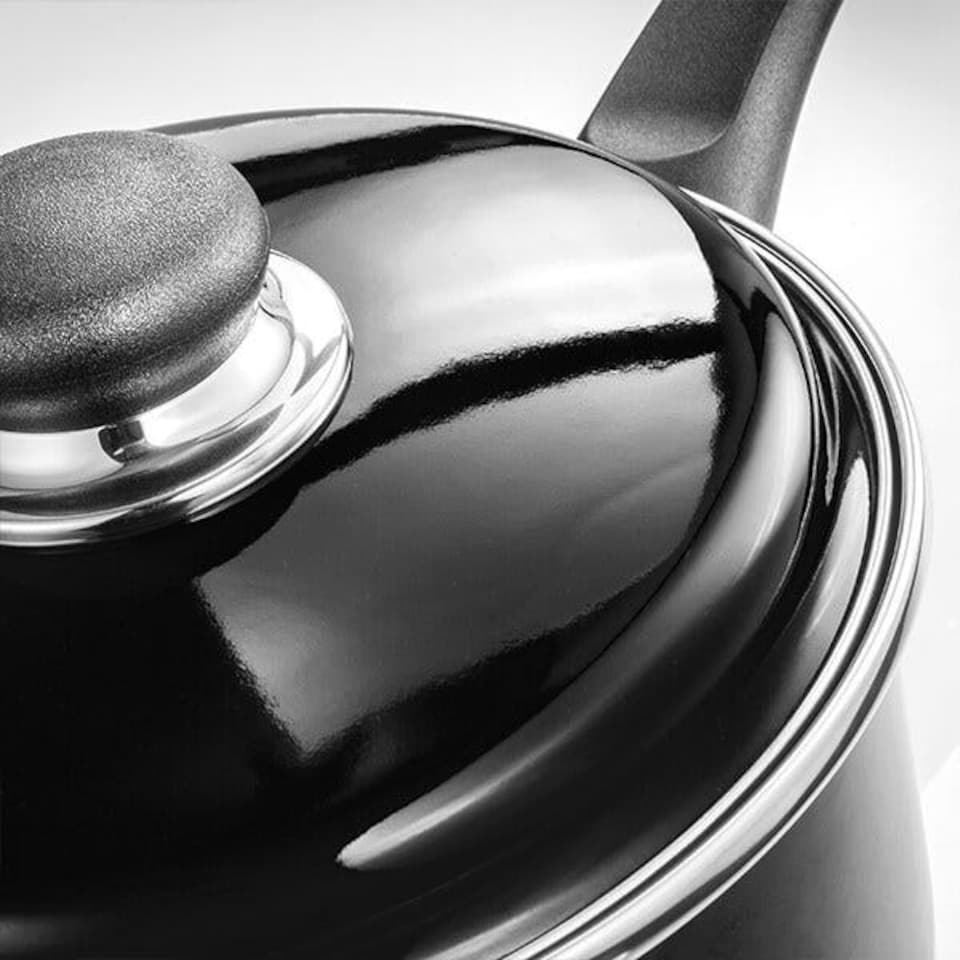 image 1 of Judge Induction Black 20cm Saucepan